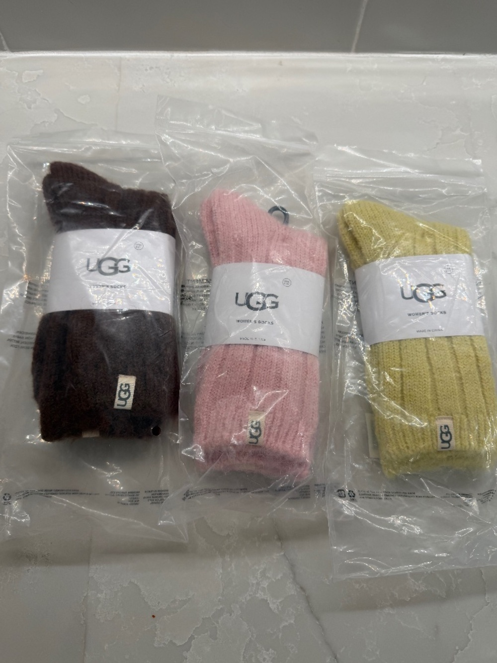 UGG socks one size three pairs